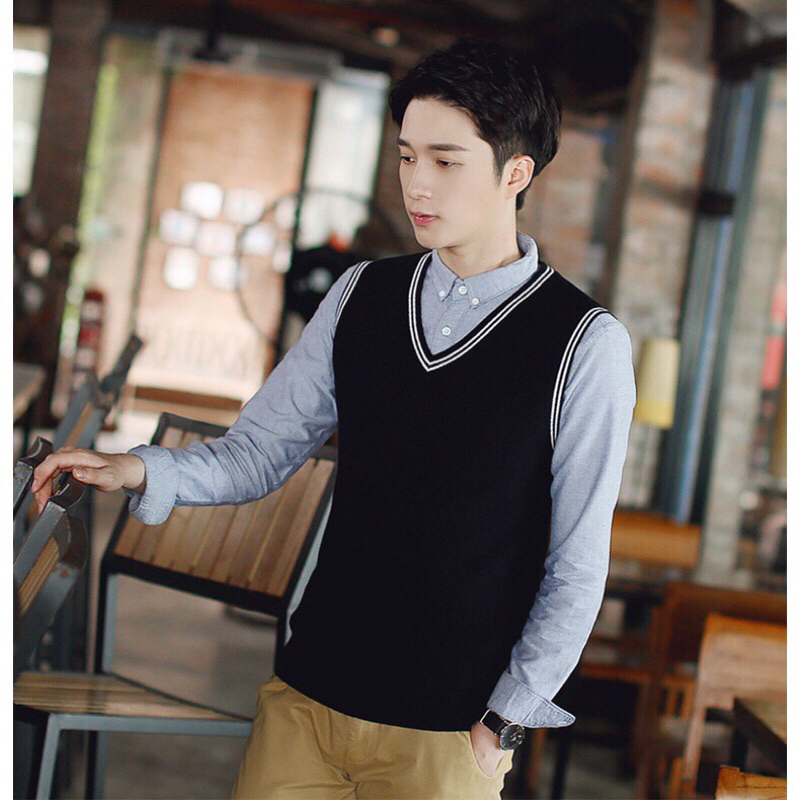 Jual STOREFASHION - ROMPI RAJUT PRIA LIST KOREAN STYLE / ROMPI RAJUT ...