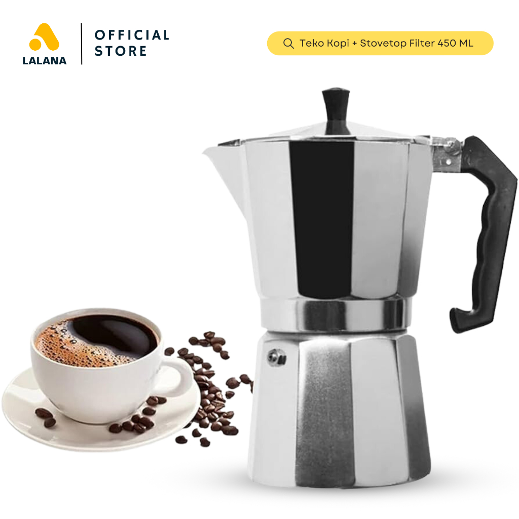 Jual Moka Pot Mokapot Coffe Espresso Coffee Maker V60 600ml 450ml 9 Cup