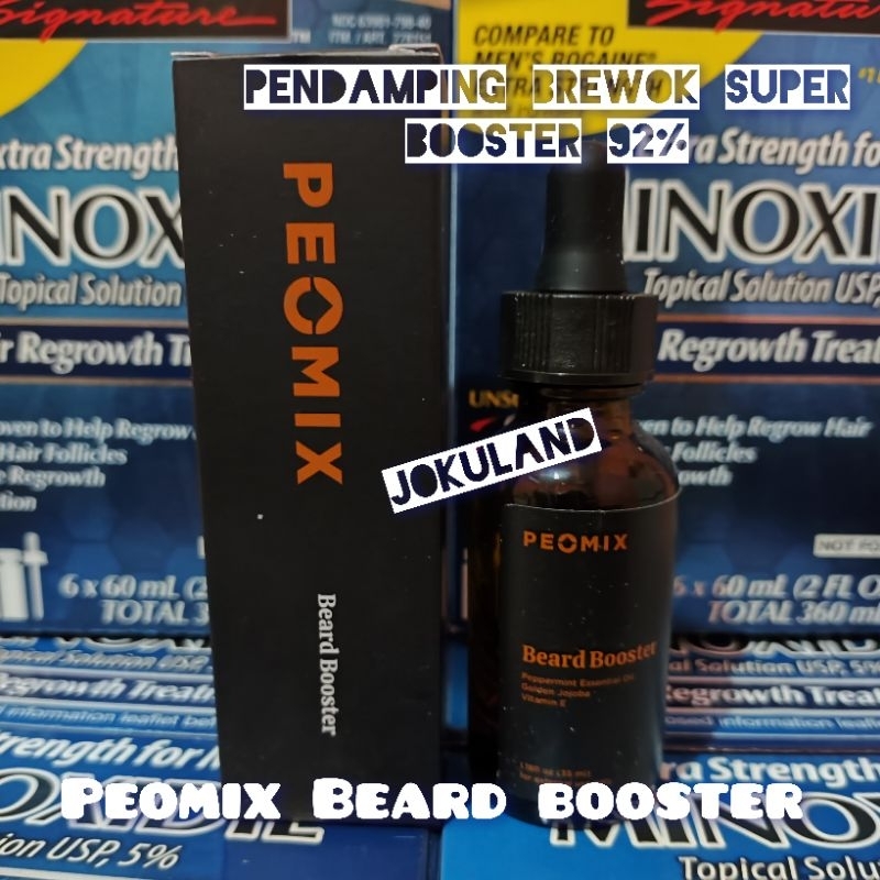 Jual PENUMBUH BREWOK CEPAT MINOXIDIL 5% & PEOMIX BEARD BOOSTER - Jojoba ...