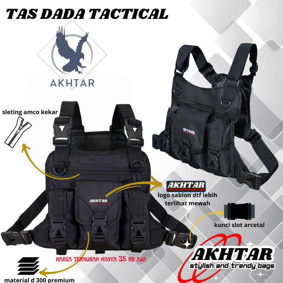 Jual Tas dada pria /chest bag/tas dada security/tas dada pelindung ...