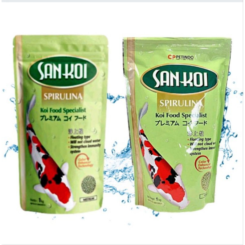 Jual Makanan Ikan Koi SAN KOI SPIRULINA 1KG | Shopee Indonesia