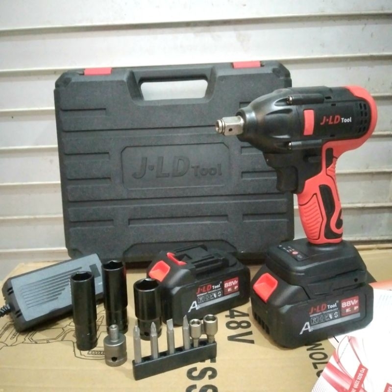 Jual impact wrench jld 350nm 48v jv88 88vf Shopee Indonesia