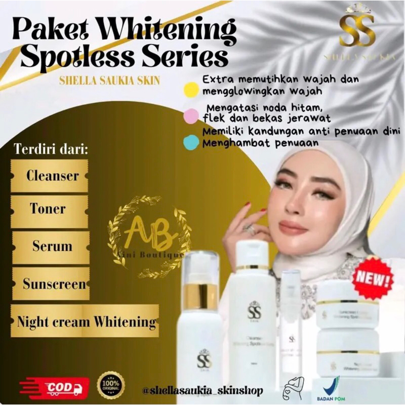 Jual Paket Whitening Spotless Ssskin Free Cermin Shopee Indonesia