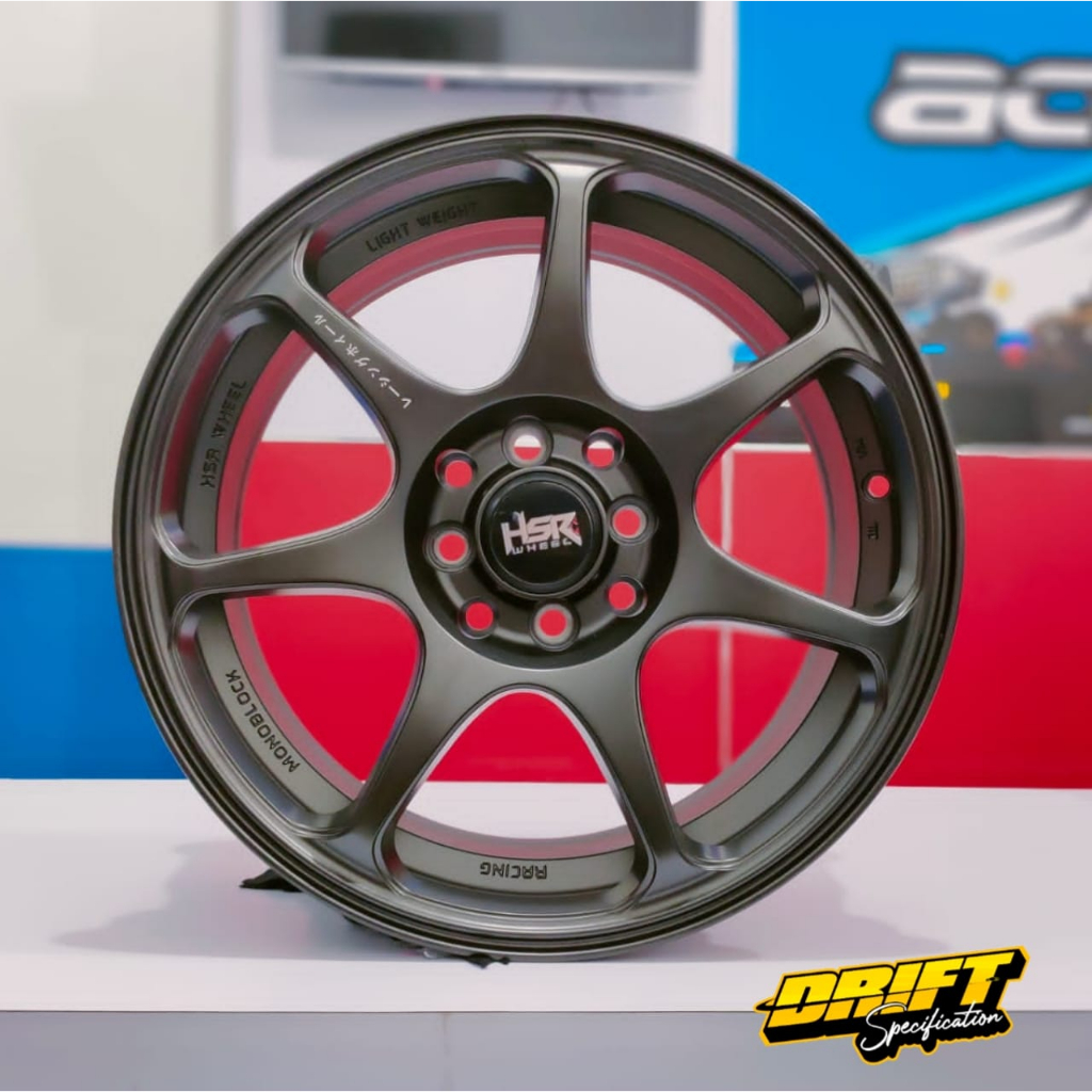 Jual Velg Mobil Racing HSR R16 Lubang 4 cocok mobil Jazz Brio Agya Ayla ...