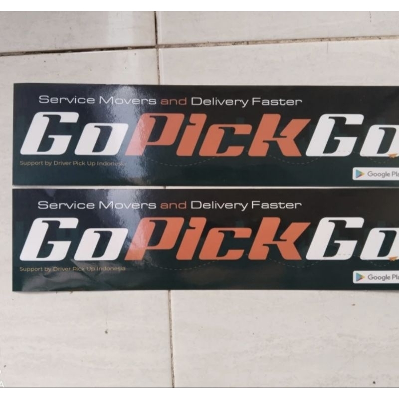 Jual Stiker GOPICKGO uk 10x40 | Shopee Indonesia