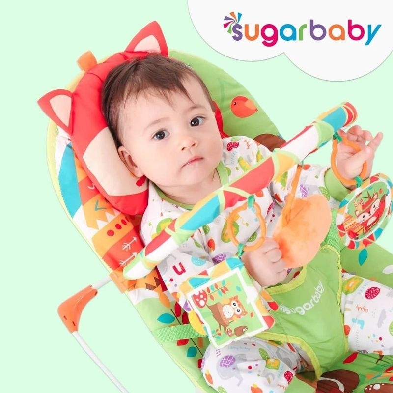 Jual SUGAR BABY DELUXE MUSICAL VIBRATION BOUNCER 1 RECLINE/ SUGAR FOX