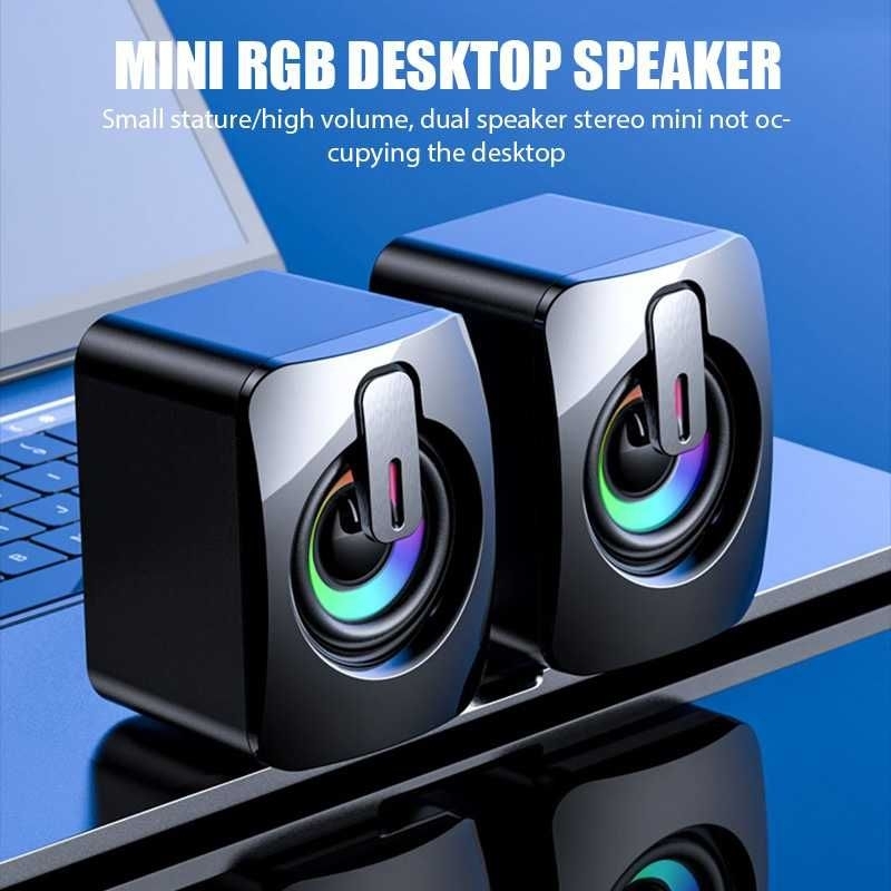Jual IDEARS Speaker Desktop Mini Subwoofer Stereo Wired 3.5mm Jack USB ...