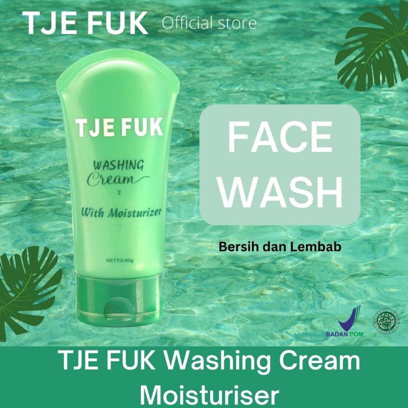 Jual TJE FUK Face Washing Cream with Moisturiser 60 gr Face Wash