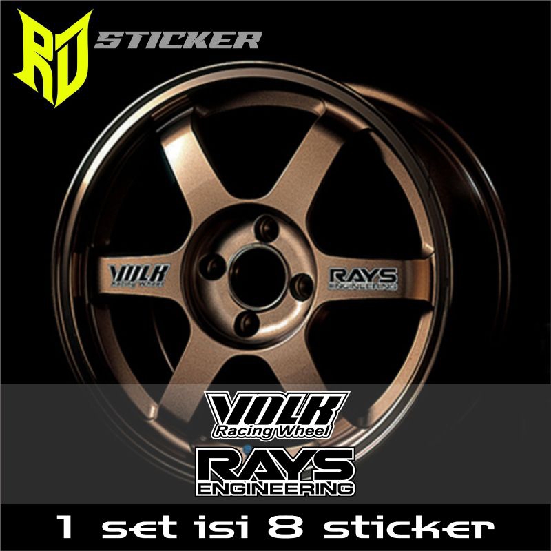 Jual Sticker Velg Volk Rays Engineering Shopee Indonesia