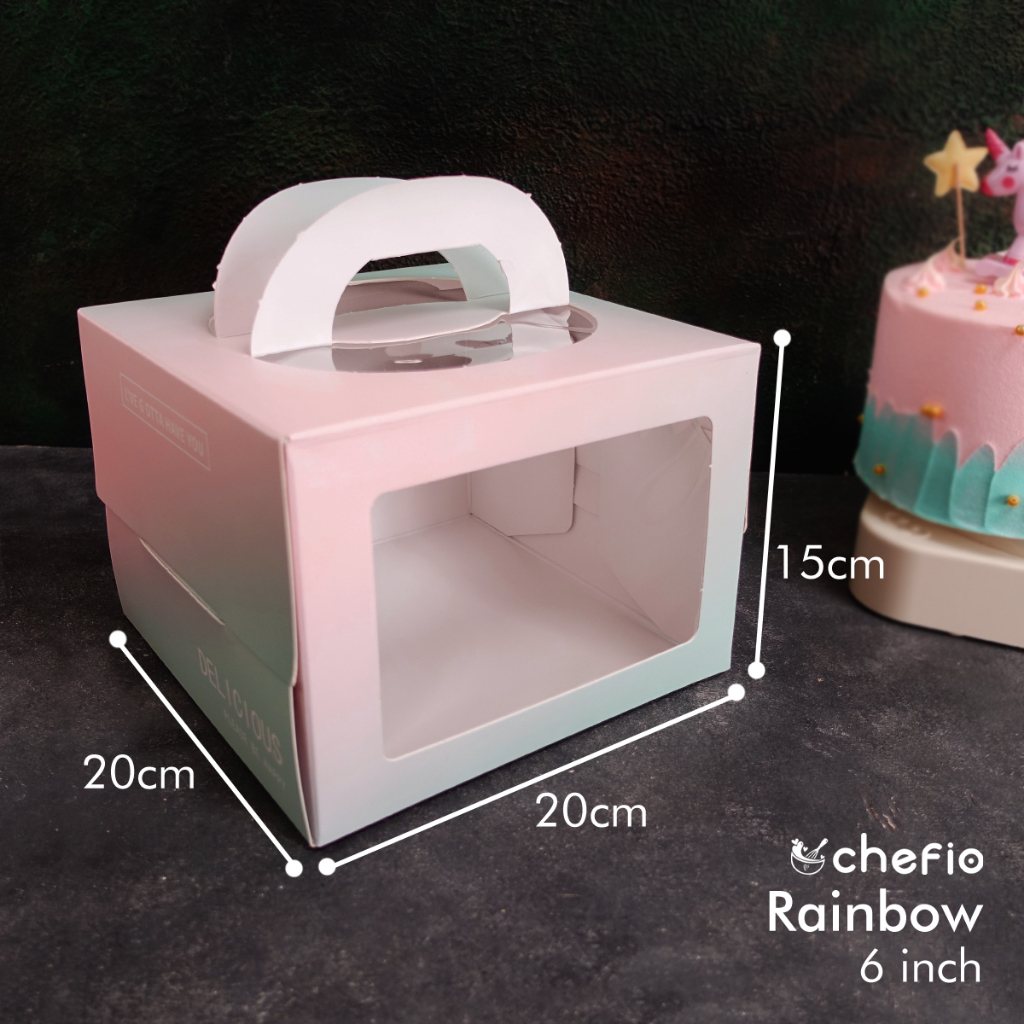 Jual Cake Box Mika Handle Kotak Kue Tart Ulang Tahun Dus Tinggi Box Kado Shopee Indonesia