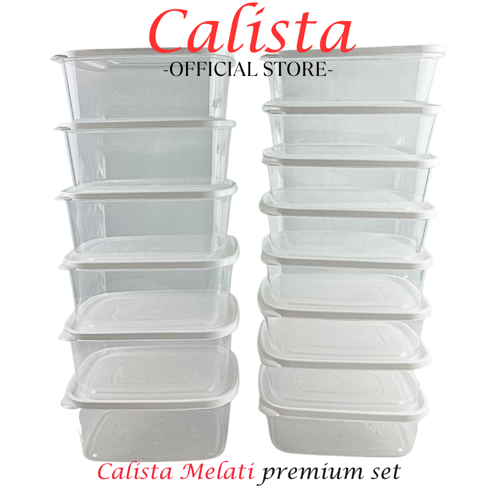 Jual Calista Toples Plastik Calista Melati Set Isi Pcs Food Container Prep Kulkas Set