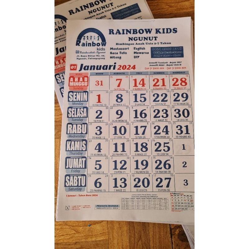 Jual Kalender 2025 HVS 12 Lembar | Shopee Indonesia