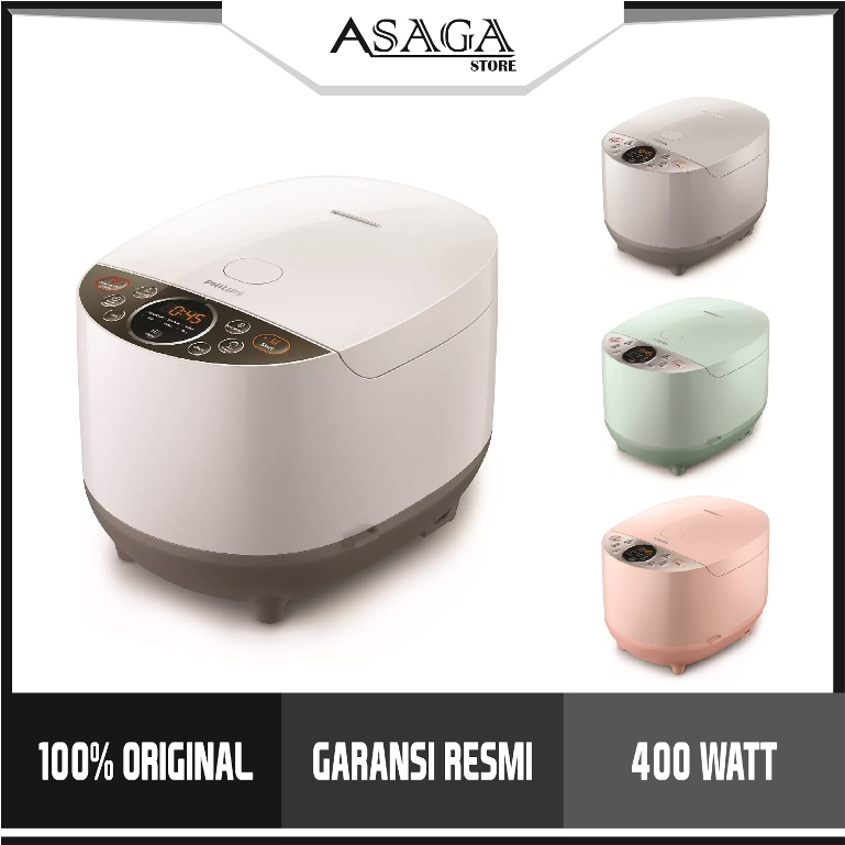 Jual PHILIPS HD4515 Fuzzy Logic Rice Cooker Digital 1.8 L 8 dan 10 Menu