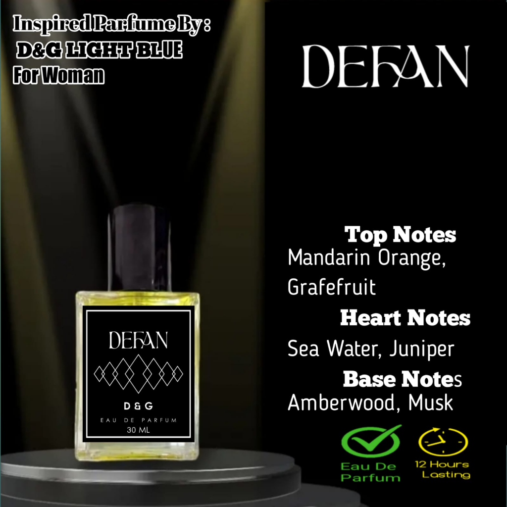 Jual Defan Parfum D&G Light Blue EDP Parfume Wanita Tahan Lama 30Ml ...