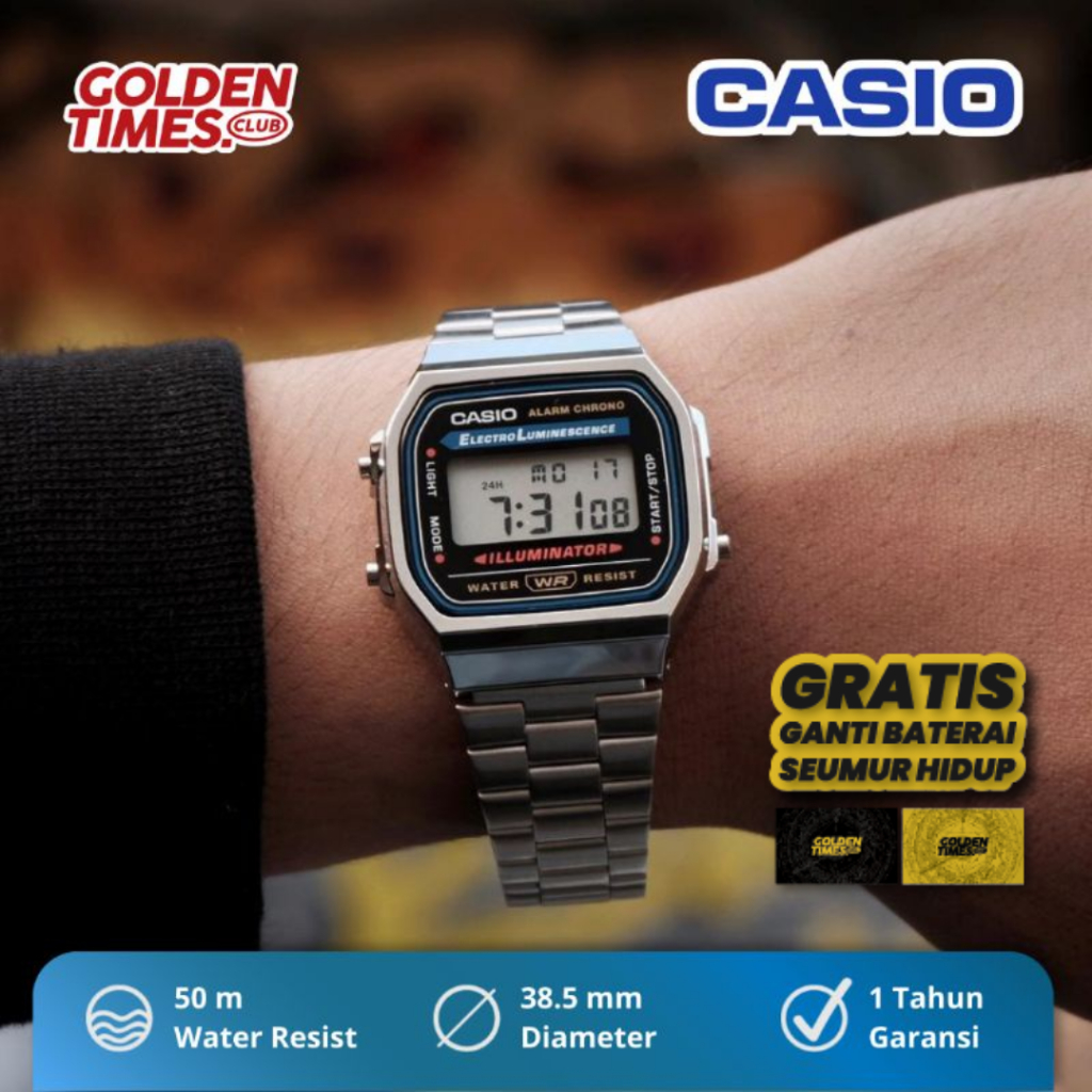 Jual Jam Tangan Casio A168WA-1WDF 