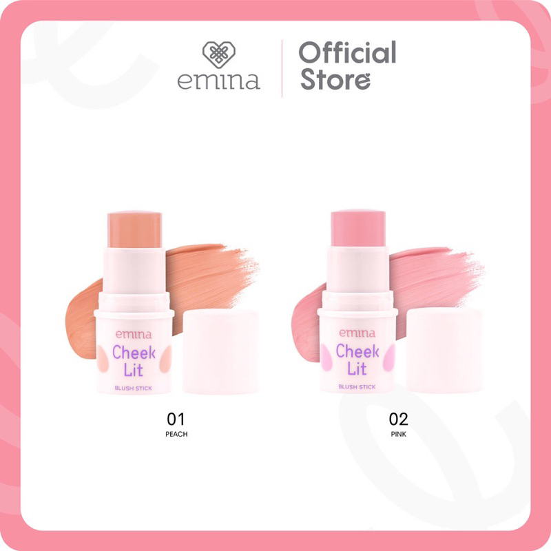 Jual cicasofficial EMINA Cheek Lit Blush Stick 7 g Blush On Praktis