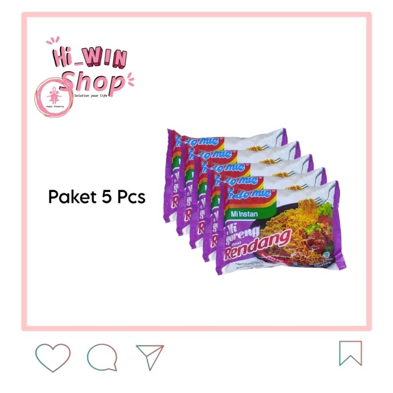 Jual Indomie Rendang Mie Instan Indofood 91gr | Mie Rendang | Indofood ...