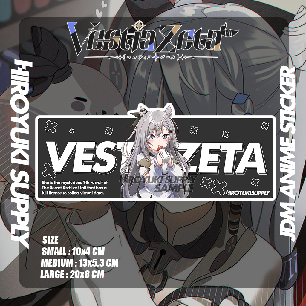 Jual Sticker Vtuber Vestia Zeta Hololive Slap Sticker Jdm Shopee