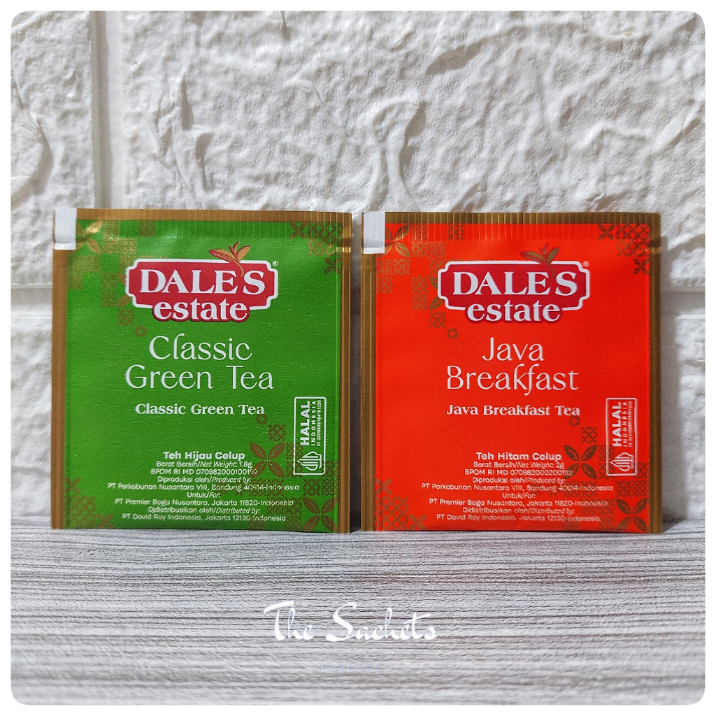 Jual Dale's Estate Java Breakfast Black Tea Classic Green Tea Sachet ...