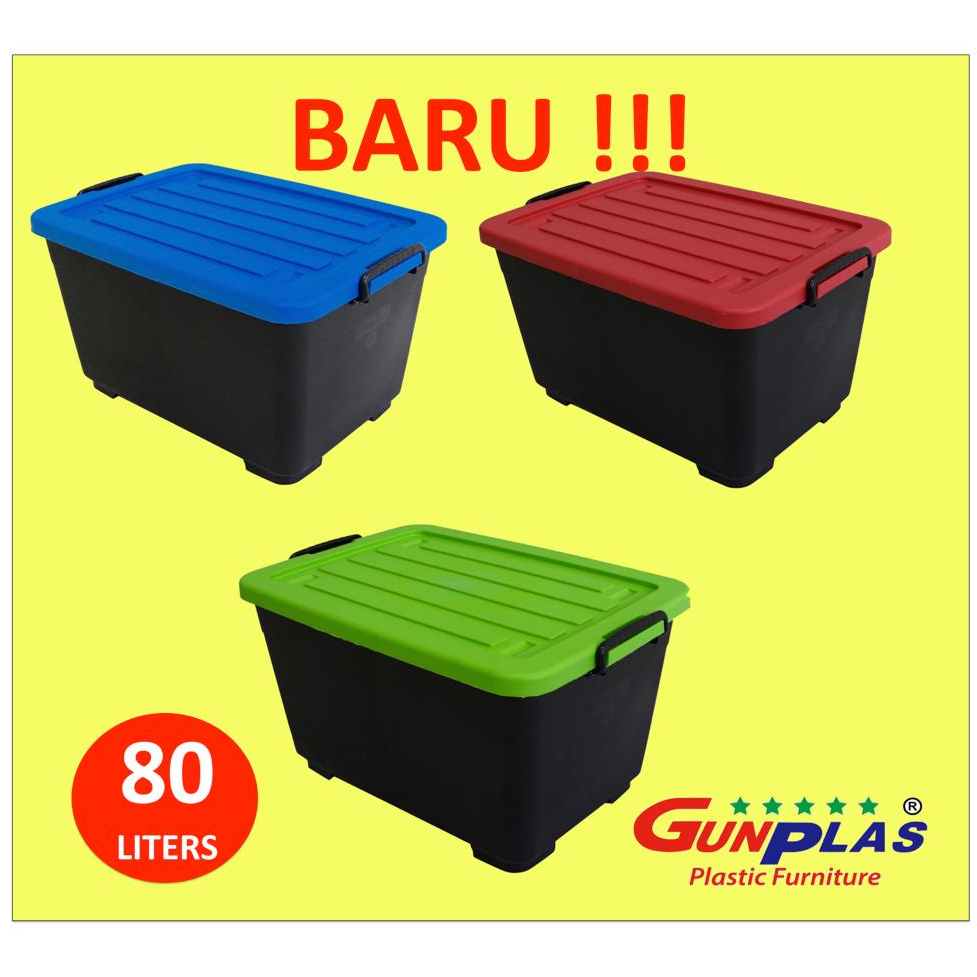 Jual Box Container 50 L 80 L Plastik GUNPLAS Kontainer Box 50 Liter 80 ...