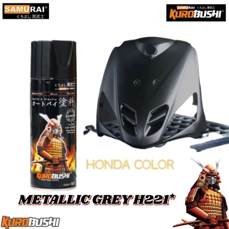 Jual SAMURAI PAINT H221 METALLIC GREY CAT SEMPROT SPRAY WARNA ABU ...