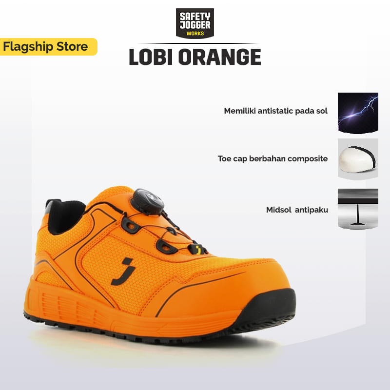Jual SAFETY JOGGER LOBI S1P LOW TLS ORANGE ORIGINAL Shopee Indonesia