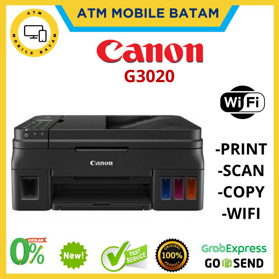 Jual Canon Inkjet Printer PIXMA G3020 (print, Scan, Copy) WIFI Garnsi ...