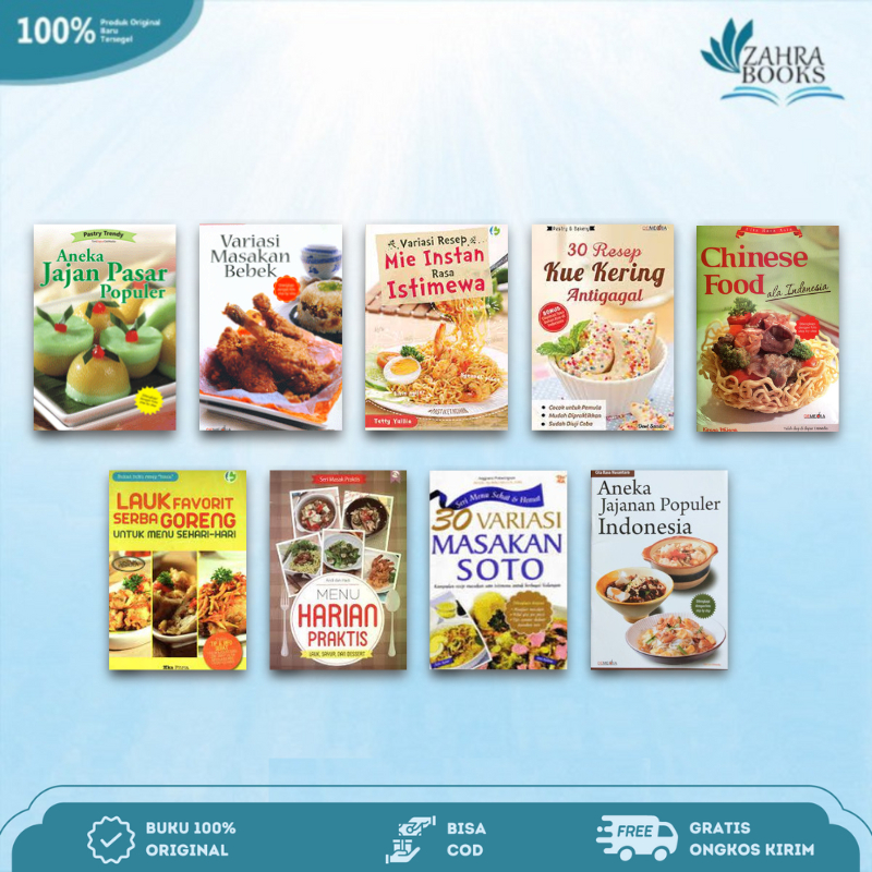 Jual Buku Masakan Murah Aneka Jajanan Pasar Populer Variasi Masakan Bebek Variasi Resep Mie