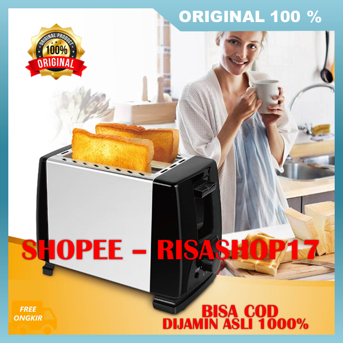 Jual Pemanggang Roti Listrik 2 Slice Otomatis Panggang Roti Otomatis ...
