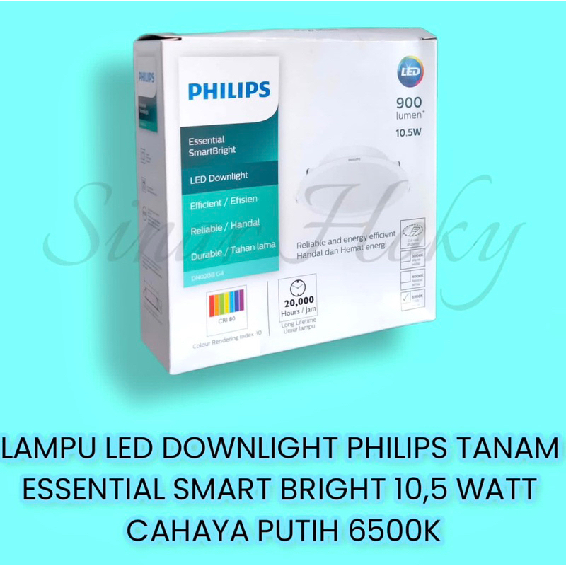 Jual Lampu Tanam Led Panel Downlight Philips 10,5w 10,5 Watt DN020B G3 ...