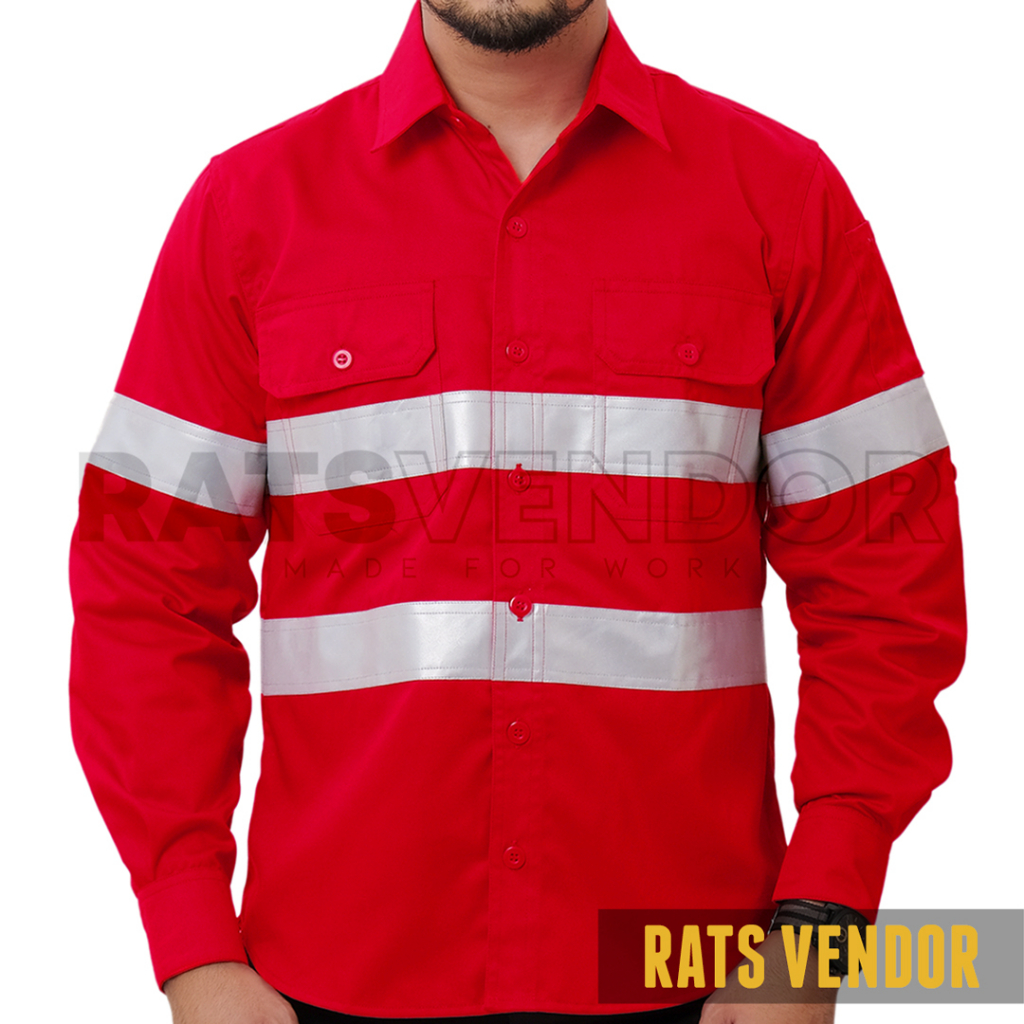 Jual Kemeja Safety K3 / Baju Proyek Tambang / Wearpack Kerja / Seragam ...