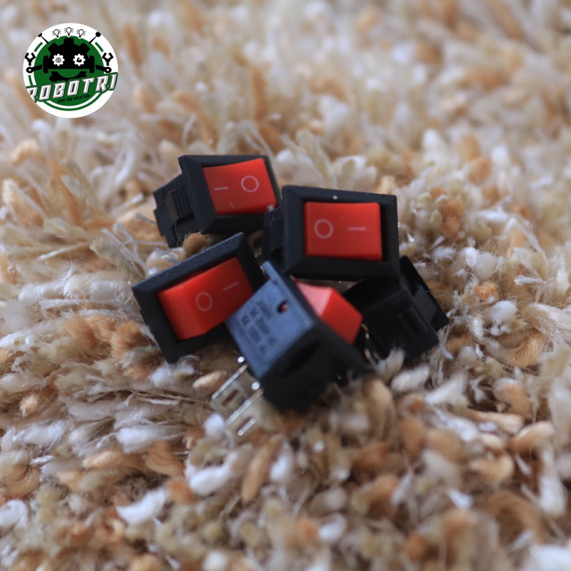 McPower Miniature Tilt Switch - 6-Pin, 3-Position ON/OFF/ON, 250V/3A, 125V/6A
