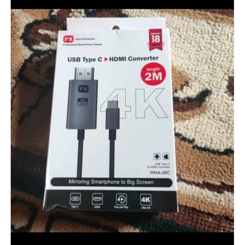 Jual Kabel Mhl Usb Type C To Hdmi Tv Converter K Px Mha C