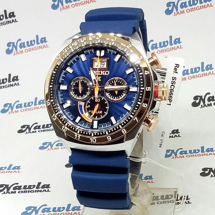 Jual Seiko Prospex SSC666P1 Solar Sapphire Blue Jam Tangan Pria SSC666 Shopee Indonesia
