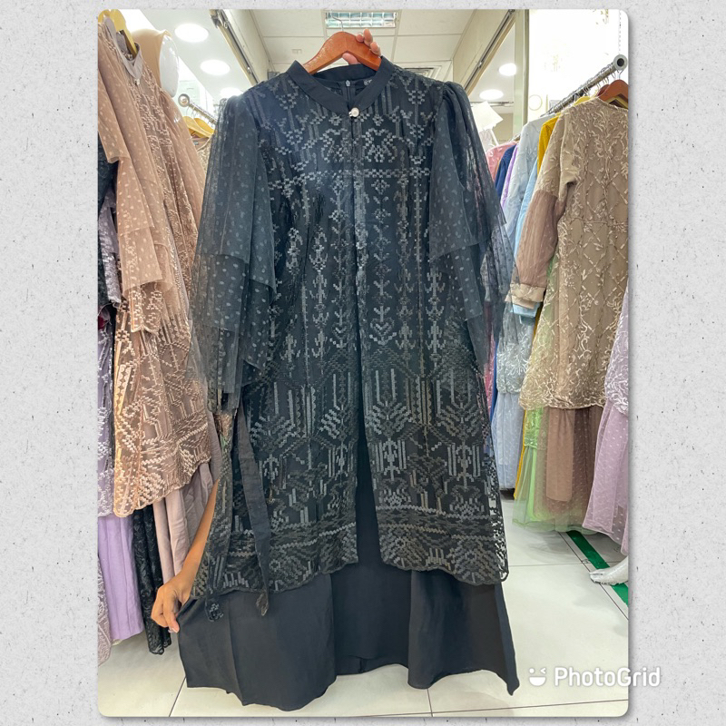 Jual Gamis Pesta Auter Lepas Pasang Rumbai Gamis Pesta Jumbo Gamis