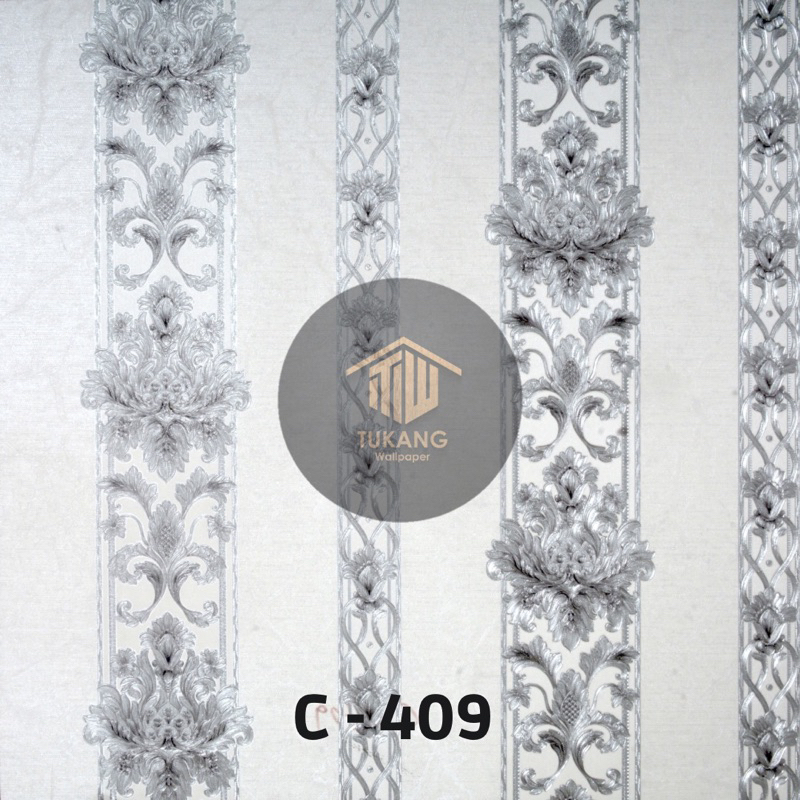 Jual WALLPAPER DINDING VINYL [ 3D PREMIUM ] KLASIK LUXURY BERTEKSTUR