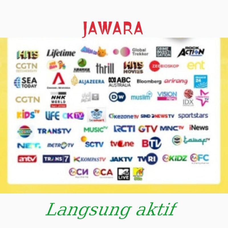 Jual Paket JAWARA/MNC VISION RCTI MNCTV GTV TRANS7 TRANSTV | Shopee ...