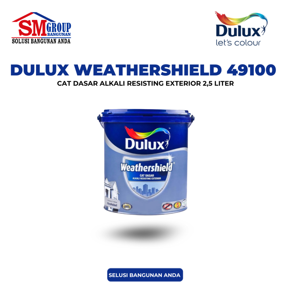 Jual Dulux Weathershield Cat Dasar Alkali Resisting Exterior 49100 25ltr Shopee Indonesia 8330