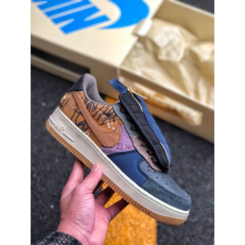air force one travis scott fossil
