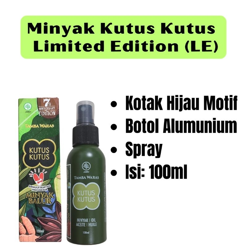 Jual Minyak Kutus Kutus 100ml Limited Edition Shopee Indonesia 9068