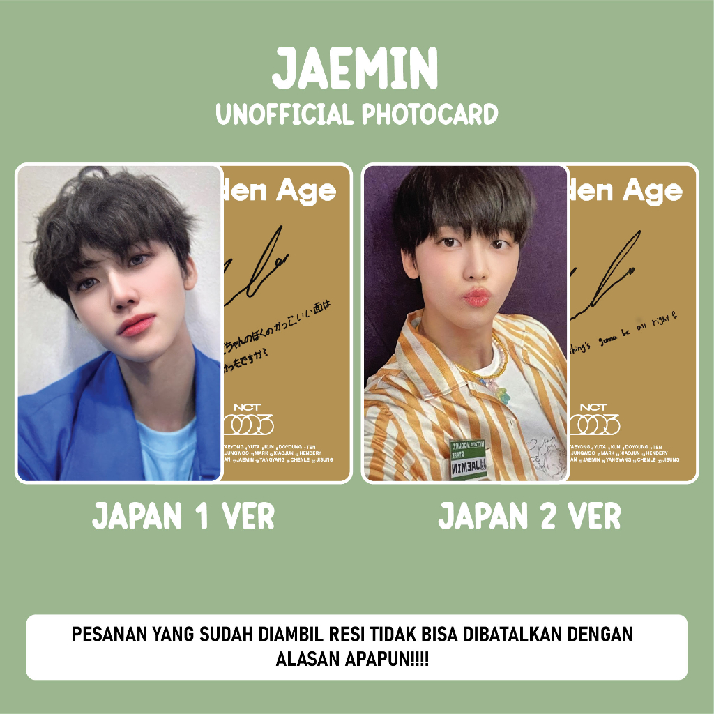 Jual [UNOFFICIAL PHOTOCARD] NCT 2023 - GOLDEN AGE JAPAN | Shopee