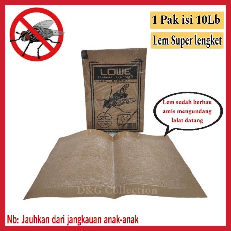 Jual Lem Lalat Kertas Lem Lalat Super Lengket Perangkap Serangga 1