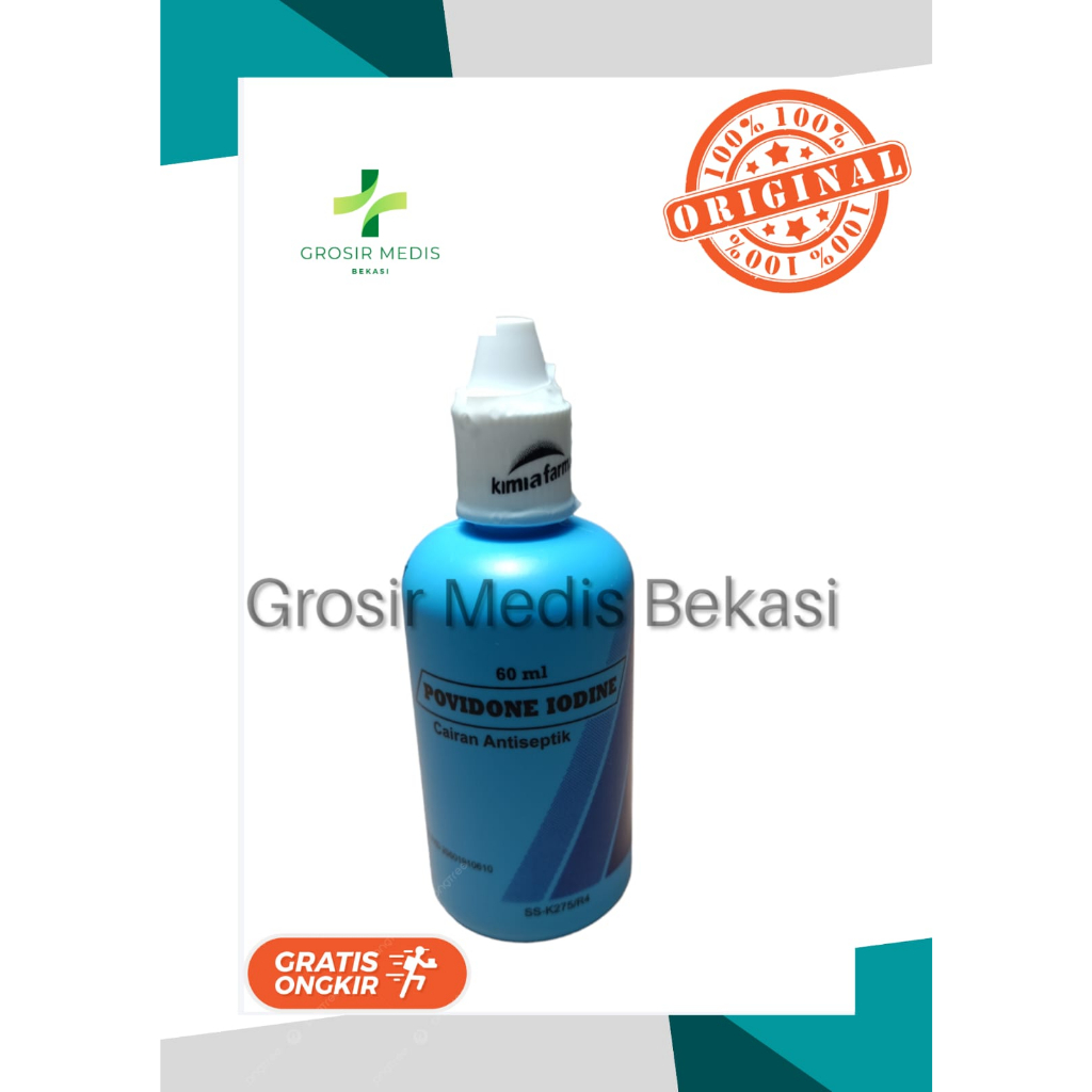 Jual Iodine Povidone 60 Ml Obat Luka Betadine Kimia Farma Shopee