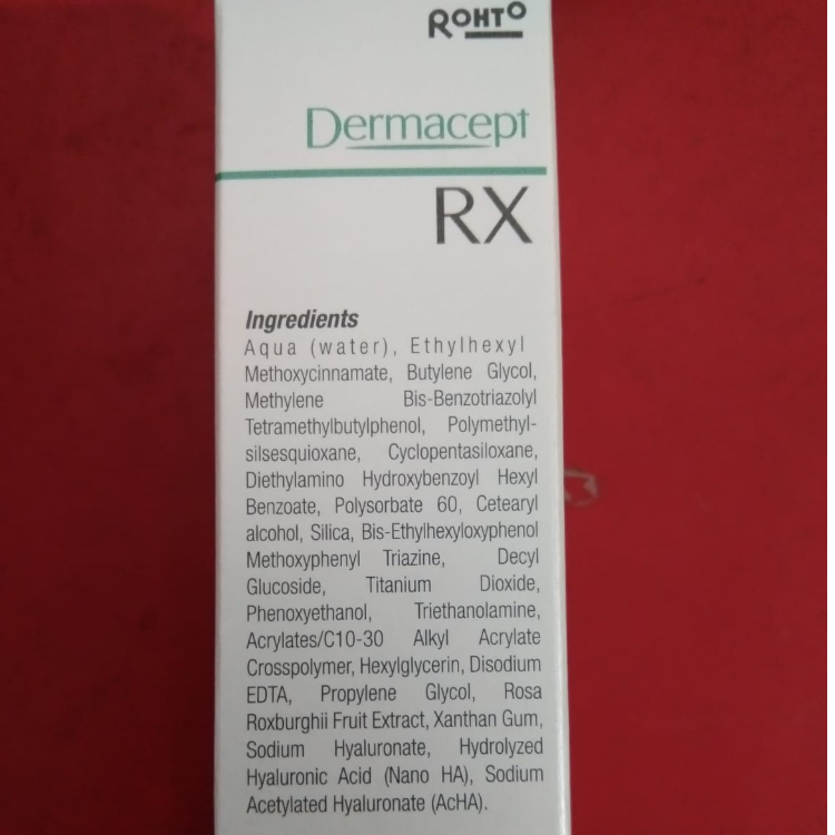 Jual Dermacept RX moisturizing sunscreen SPF 50 PA++++ 50 g | Shopee ...
