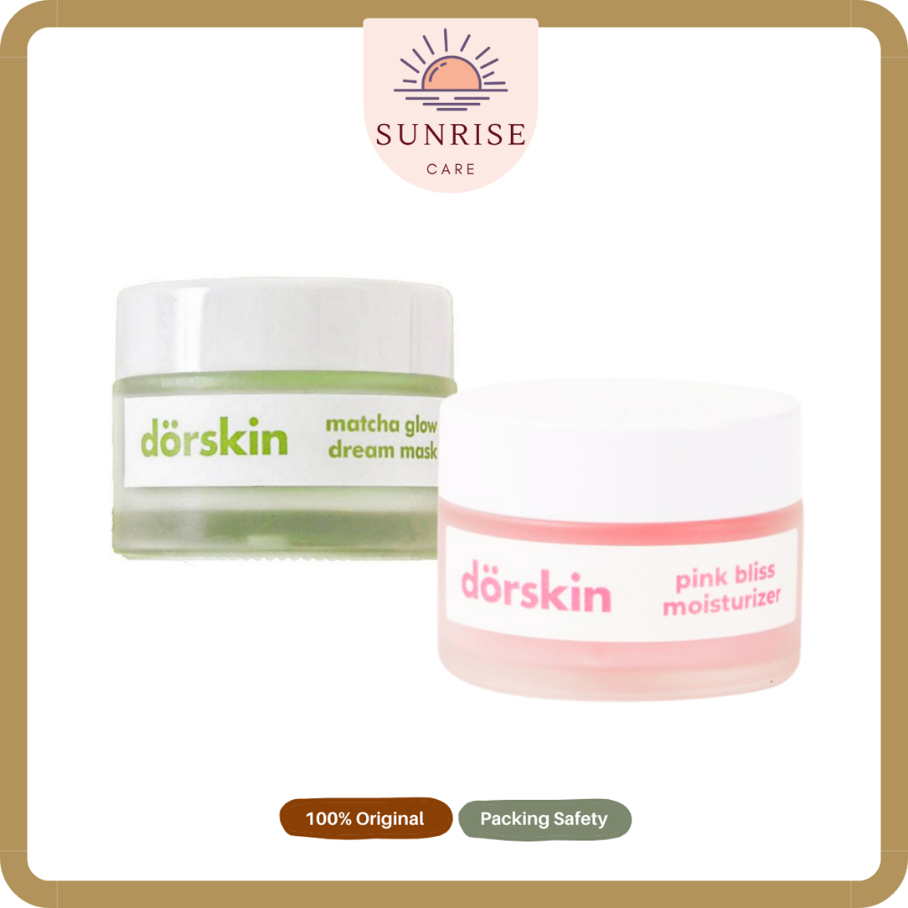 Jual Dorskin Matcha Glow Dream Sleeping Mask / Pink Bliss Moisturizer