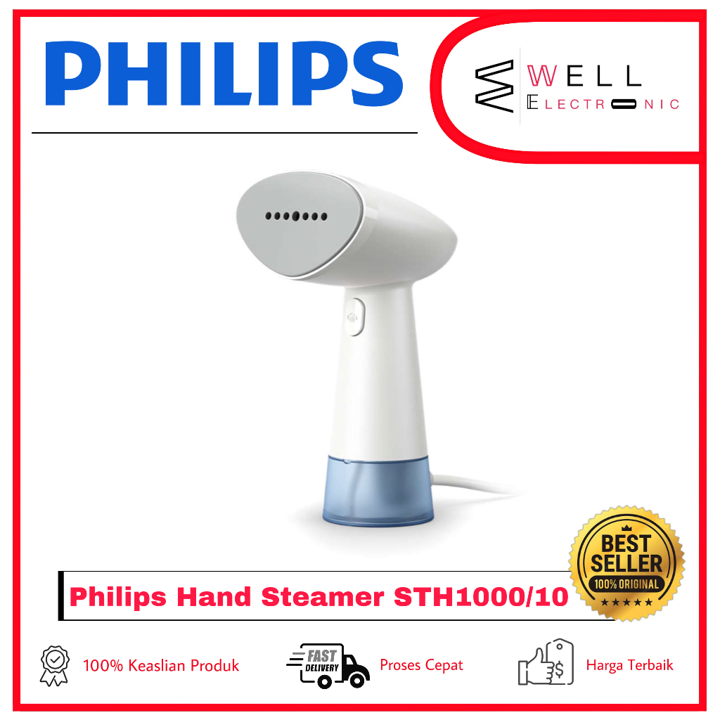 Jual PHILIPS STH1000/10 Handheld Garment Steamer Setrika Uap STH 1000