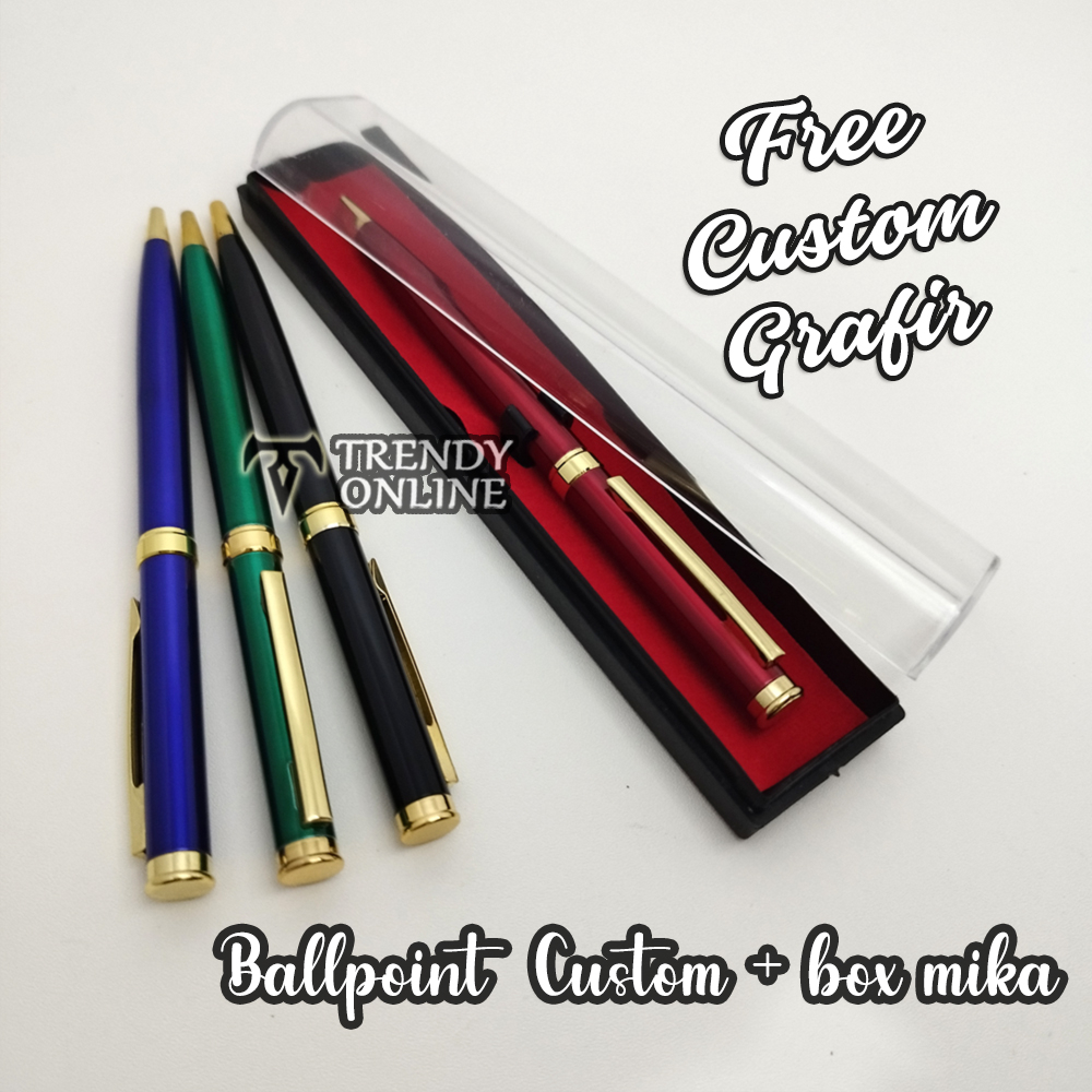 Jual Pulpen Promosi, Pulpen TR12 dan Box Mika, FREE GRAFIR cetak nama ...