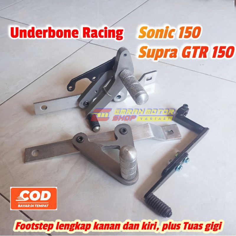 Jual Footstep Underbone underbon racing Sonic 150R Supra GTR | Shopee ...