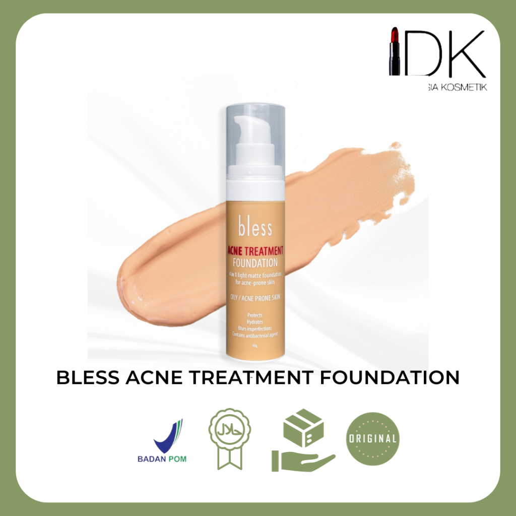 Jual Bless Acne Treatment Foundation 30gr | Shopee Indonesia