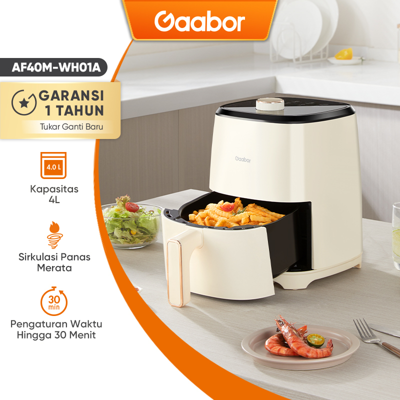 Jual Gaabor Air Fryer Low Watt 4L Penggorengan Tanpa Minyak Anti